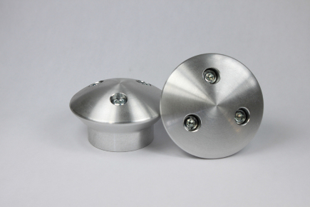 Crash Bobbins - Polished Aluminium, silver