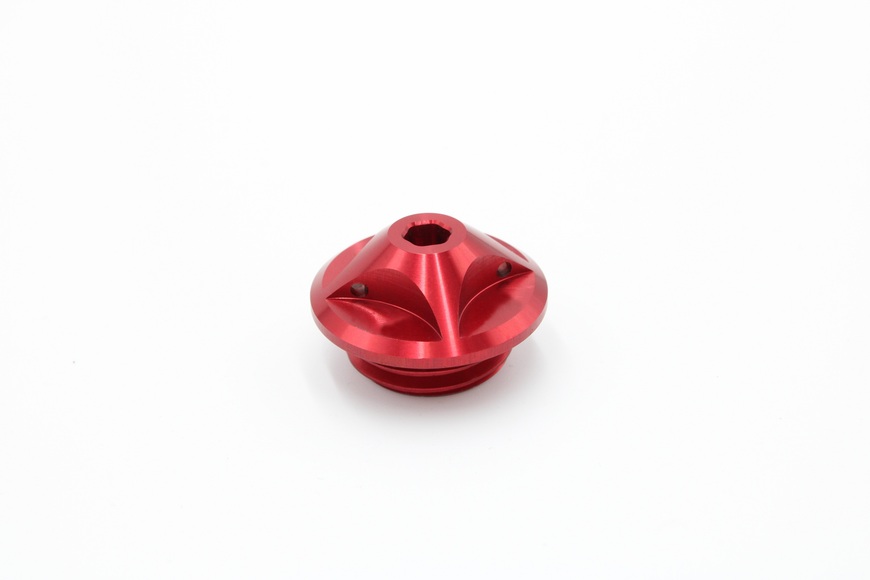 Oil filler caps M20 x 2,5, red