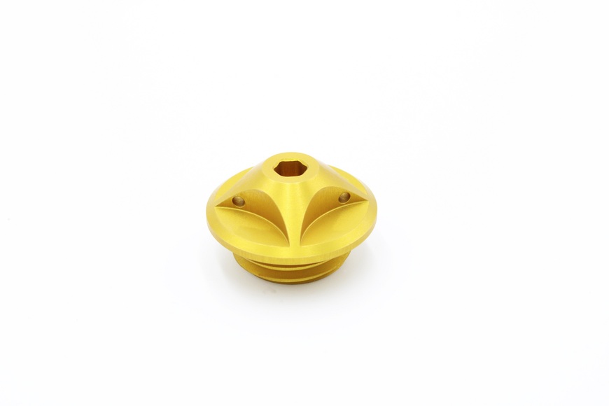 Oil filler caps M26 x 3, gold