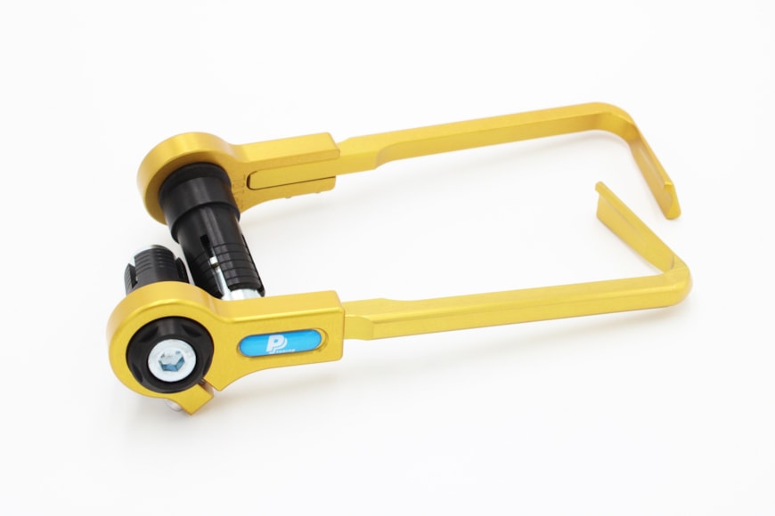 Lever Protectors, adjustable, set for brake + clutch levers, 18 – 20 mm, gold
