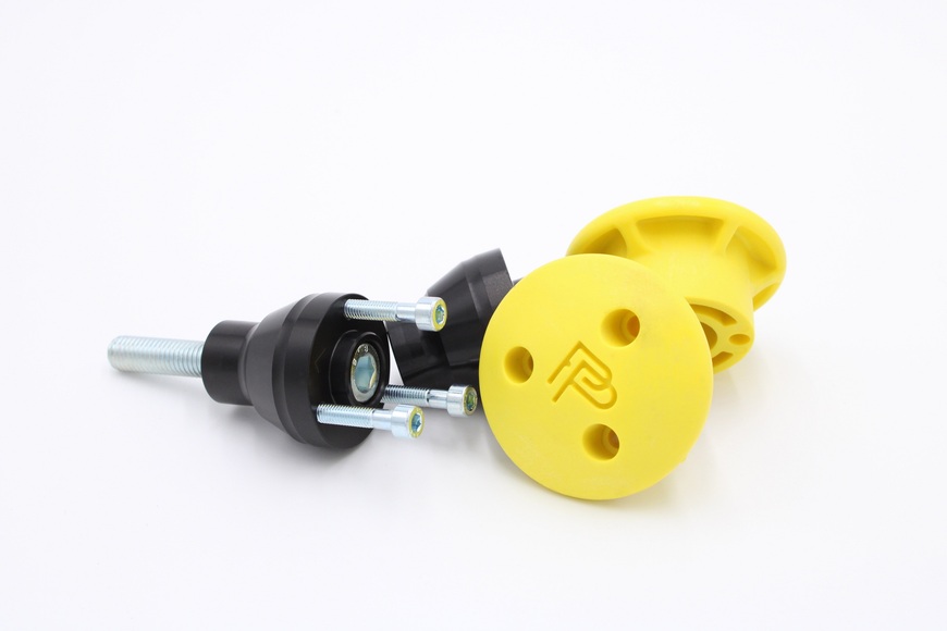 Crash protectors Yamaha MT09  (2017 - 2020), XSR (2016 - 2020), black/yellow
