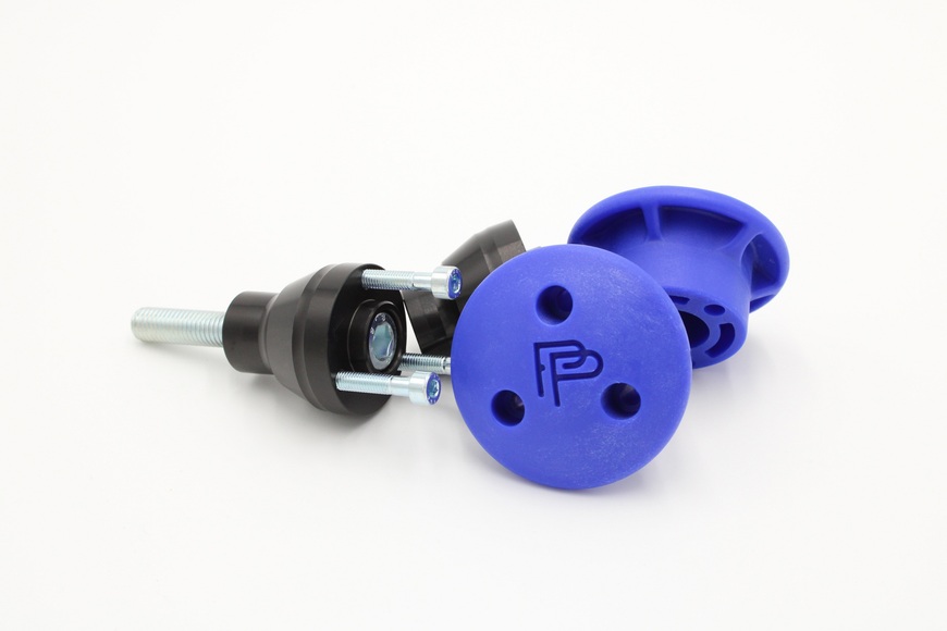 Crash protectors Yamaha R1 (2015-2025), Yamaha MT10 (2016-2017), black/blue