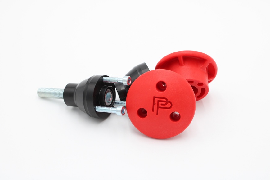 Crash protectors Yamaha R6R (2006-2025), black/red