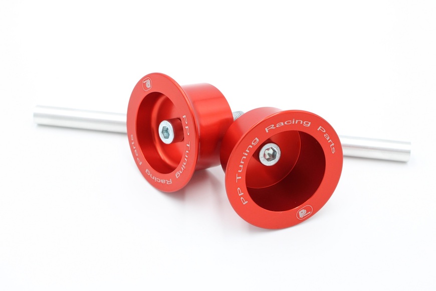 Rear Axle Sliders Aprilia RS 660 / Tuono 660 (2021 -), red