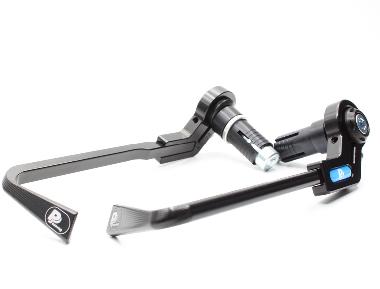 Lever Protectors, adjustable, set for brake + clutch levers, 18 – 20 mm, black