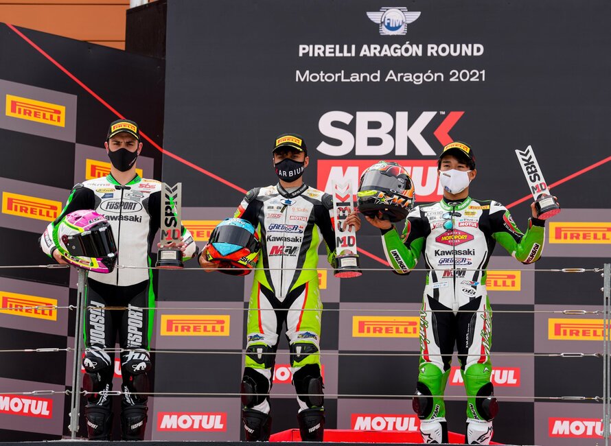 Mtm Kawasaki Scores A Great Win With Huertas In Worldssp300 Pp Tuning Racing Parts