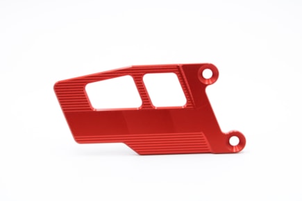 Protector right aluminium, Part Nr.813RH, red