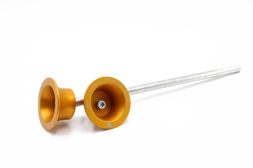 Front Axle Sliders, BMW S1000RR (2015–2018), gold