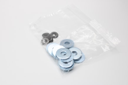 Set of demarcation washers