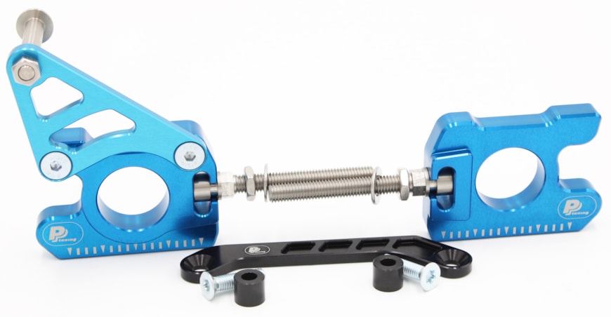 Chain adjuster for Yamaha R1 (2015-2023), blue