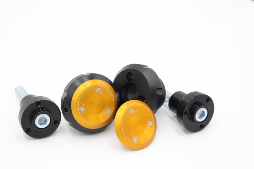Crash protectors Yamaha MT09 (2021-2025), gold
