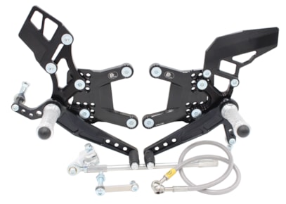 Rear Set Kawasaki ZX-6R, ZX636 (2007-2018) with Reverse Shifting