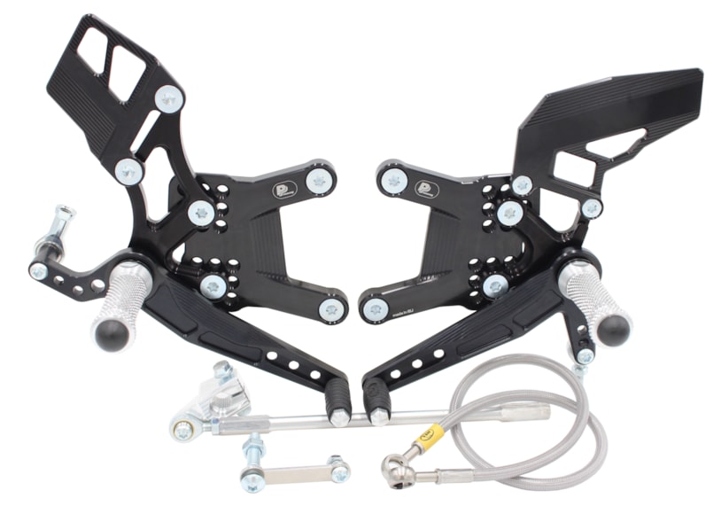 Rear Set Kawasaki ZX-6R, ZX636 (2007-2018) with Reverse Shifting