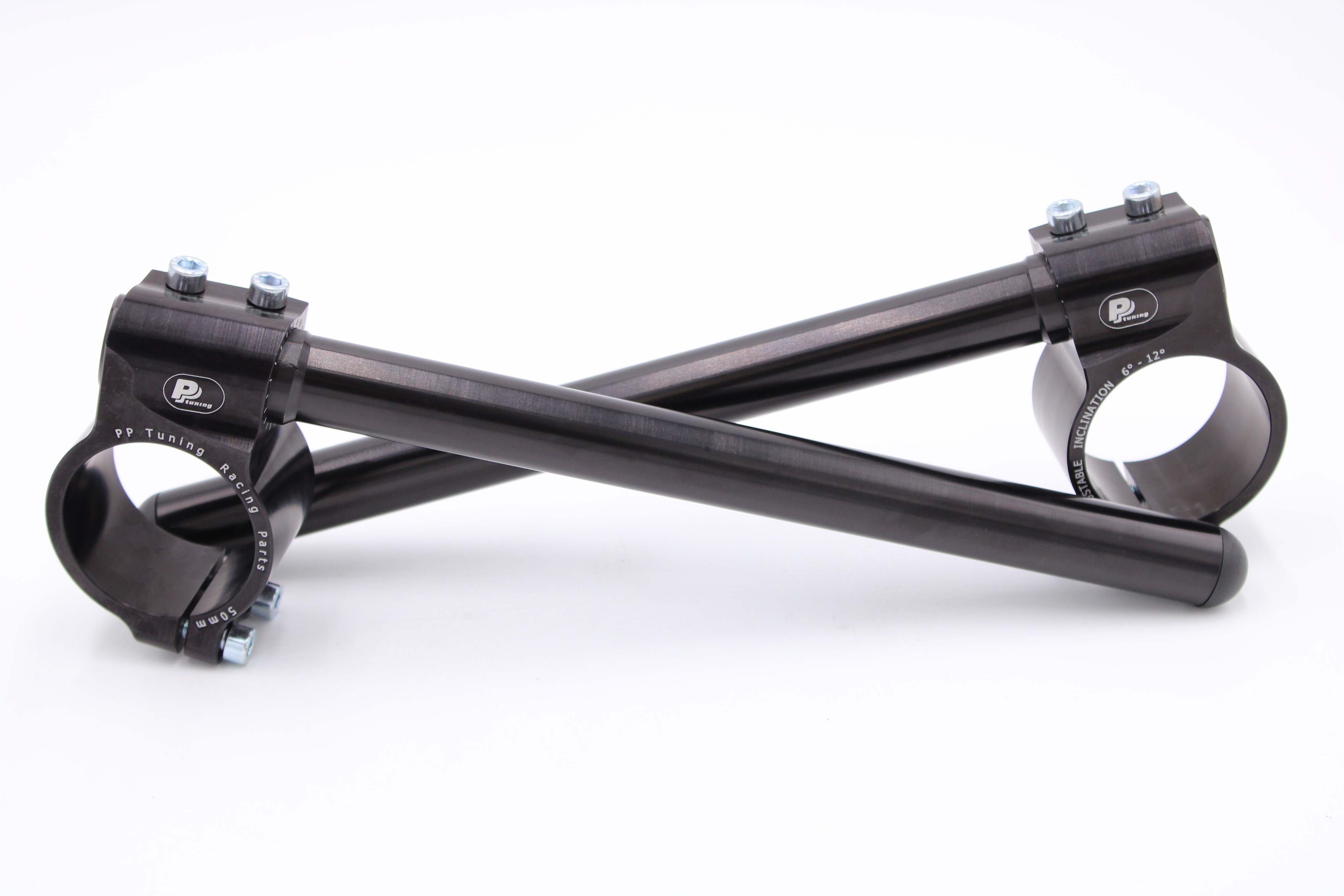 Motorcycle clip-on handlebars Ø 50mm, with adjustable grip