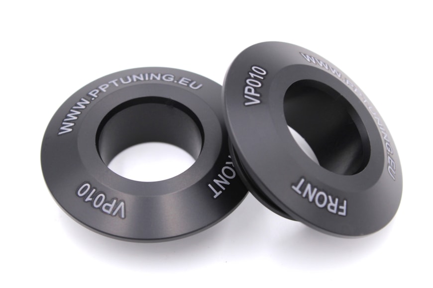 Captive wheel spacers, R6 (2017-), front wheel 