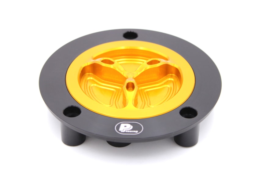 Gas Cap with thread DUCATI / MV Agusta, black/gold
