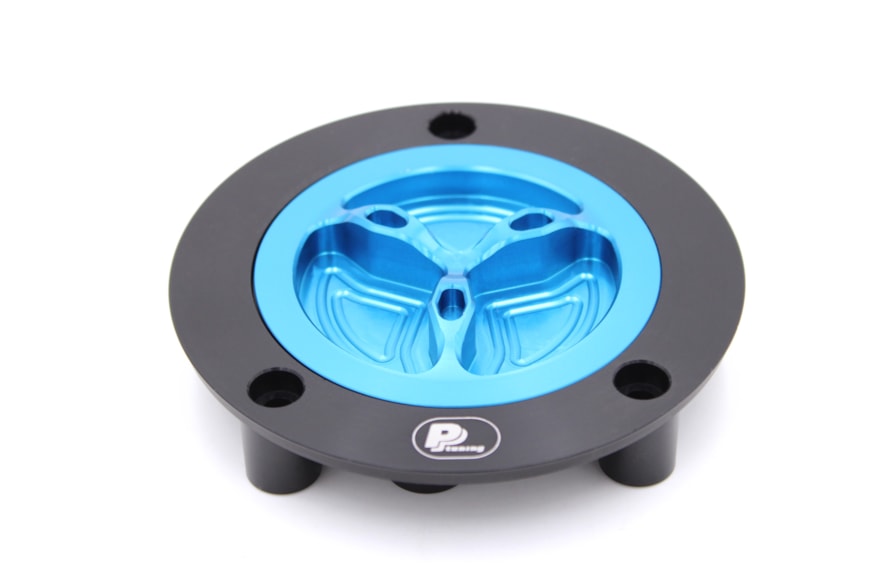 Gas Cap with thread KAWASAKI Ninja, black/blue