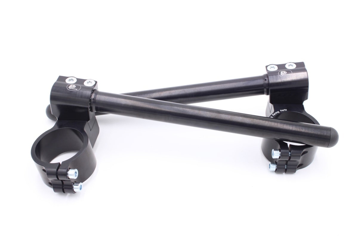 FXCNC CNC Clip-On Handlebars – 51mm – Black – Fits Honda CBR600RR 2007-2014 – Regular