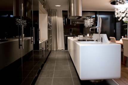 Vila Na Krutci Praha – kuchyňský pult