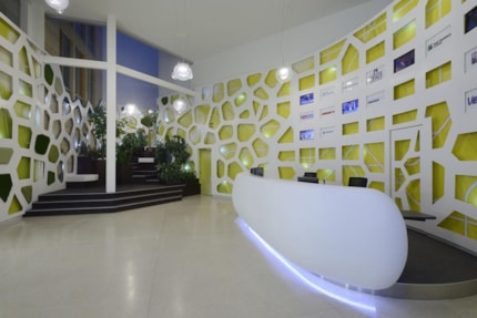 recepce, obklady LONGIN BUSINESS CENTRUM, Praha