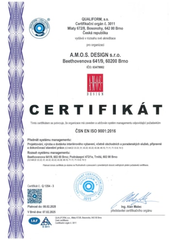 CERTIFIKÁT ISO 9001:2016