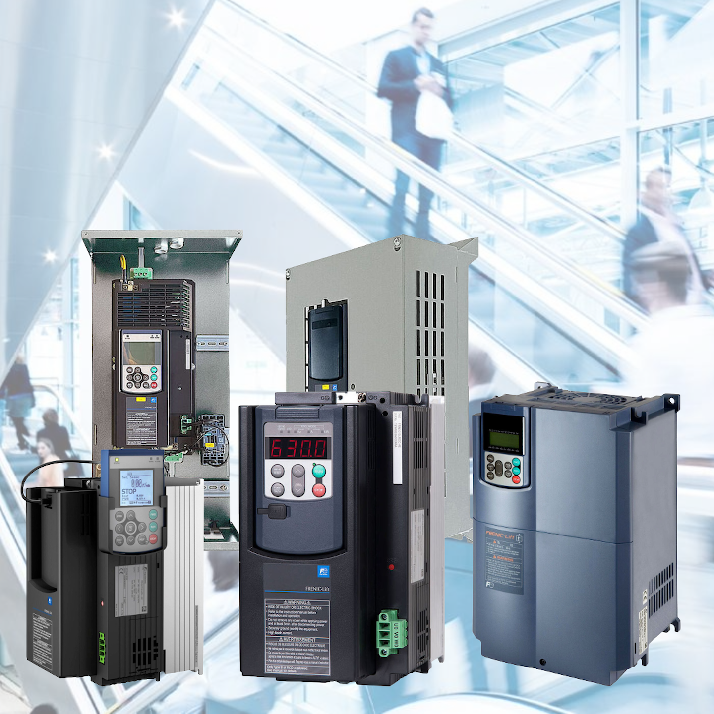 Przetwornice częstotliwości do wind