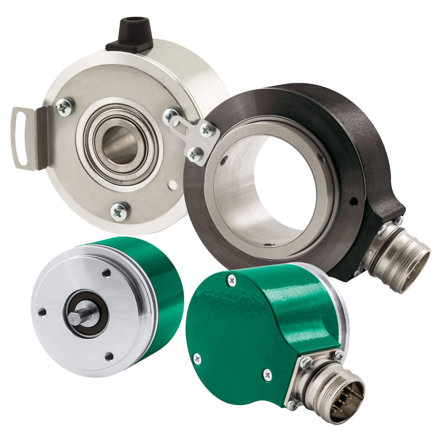 Enkodéry rotační inkrementální optické s dutou hřídelí