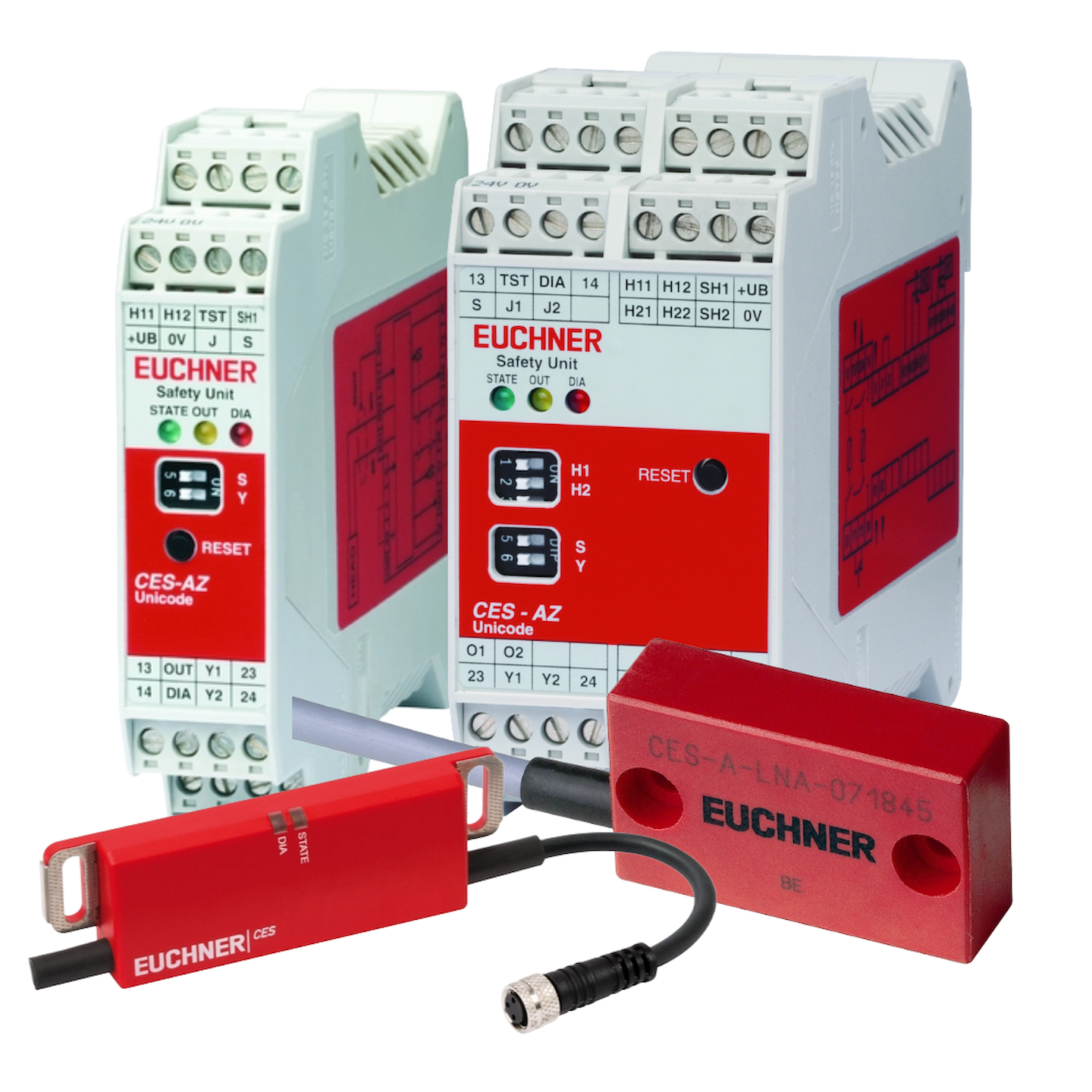 Transponderové čtecí hlavy s externím vyhodnocením