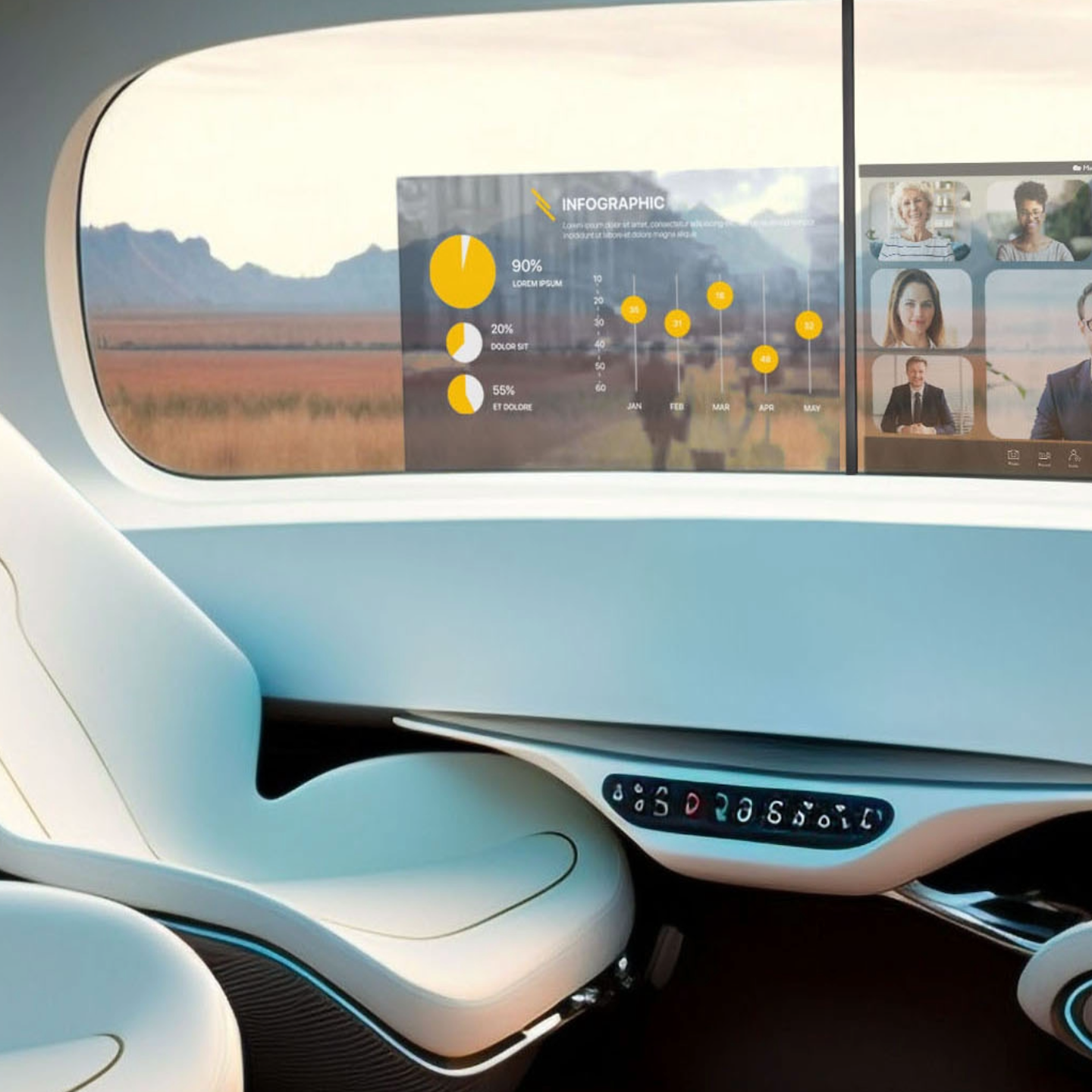 Displeje a krycí skla