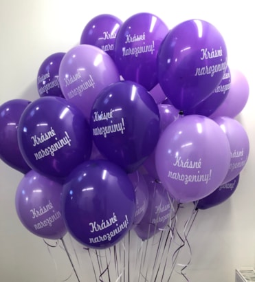 Narozeninové balónky s českým potiskem