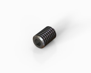 M3x4 Hexagon socket set bolt with cone point, stainless steel