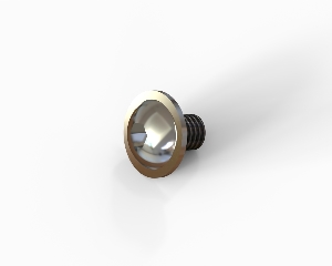 M4x6 Flange button head hexagon socket cap bolt, Stainless steel
