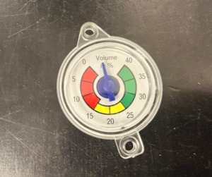 Fuel gauge - dial + cover (KB)
