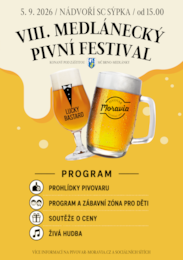 🍺 OSMÝ MEDLÁNECKÝ PIVNÍ FESTIVAL JE TADY!