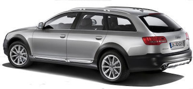 Příčníky Audi A6 Allroad 06- s podélníky Alu tyče