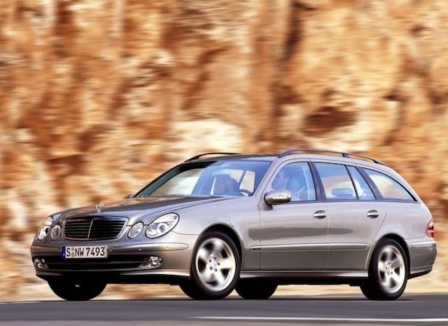 Příčníky Mercedes-Benz E-klasse Combi 03- s podélníky Alu tyče