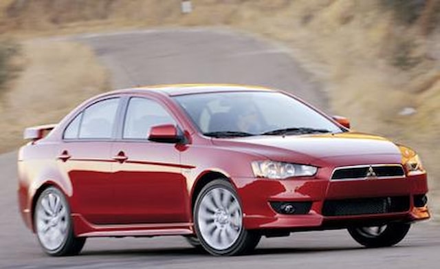 Příčníky Mitsubishi Lancer 08- s pevnými body Alu tyče