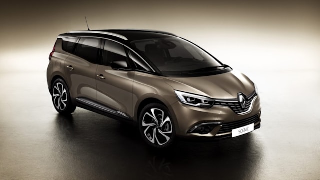 Příčníky Renault Grand Scenic 2017- s integrovanými podélníky černé tyče