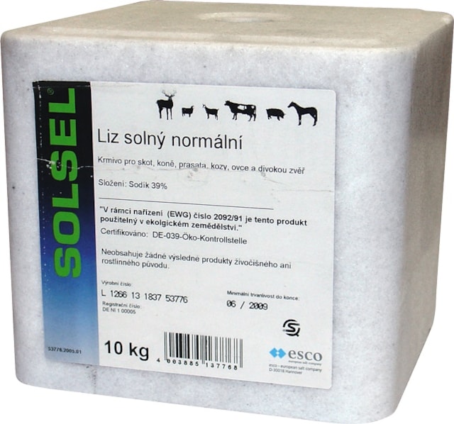 Liz solný SOLSEL pro hospodářská zvířata