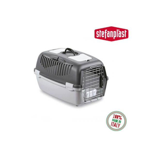 Přepravka pro psy a kočky Gulliver 3 DELUXE, 61x40x38cm, šedá
