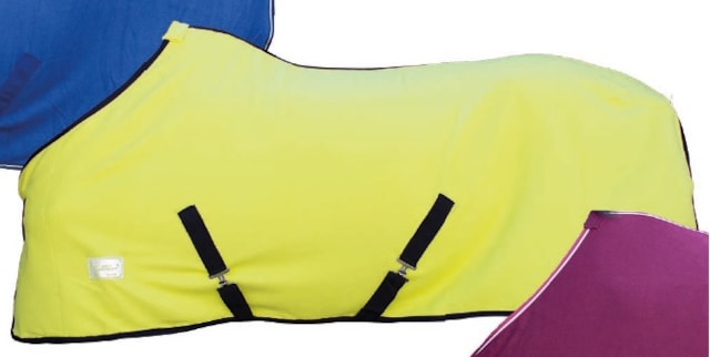 Deka fleece ECO s křížovým zapínáním neon žlutá