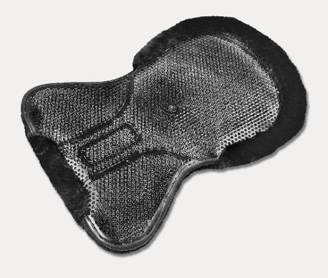 Podložka gelová s beránkem černá