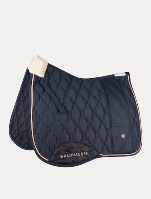 Podsedlová dečka Modern Rose drezurní modrá