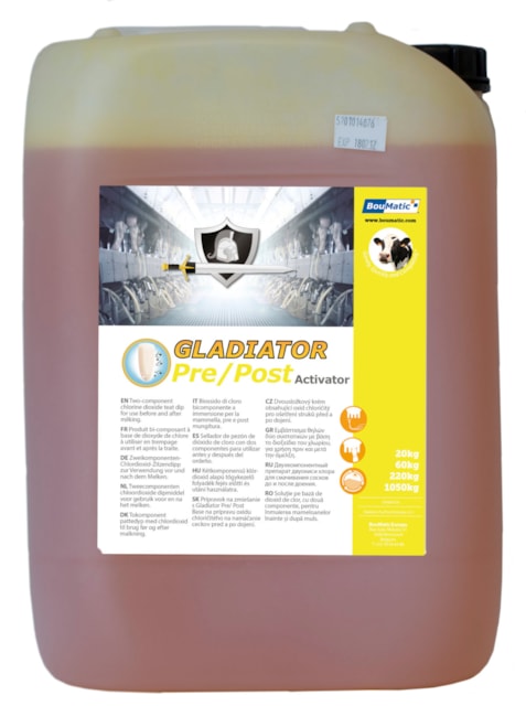 Gladiator pre post aktiv 20 kg, před dojením