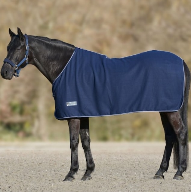 Deka fleece Economic 115 cm Waldhausen modrá