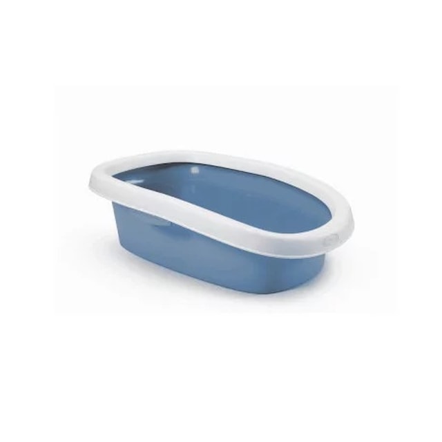 Toaleta pro kočky Sprint 10 - kočičí WC, nekrytá, 31 x 43 x 14 cm, nordická modrá