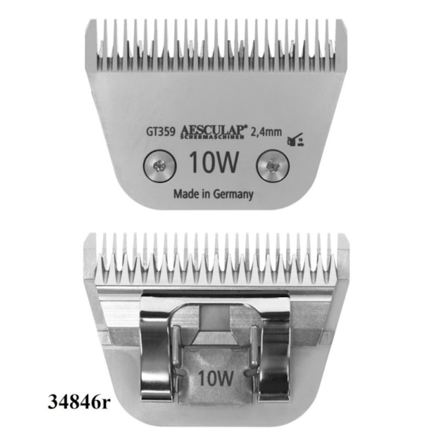 Hlava stříhací SnapOn pro strojky Aesculap, č. 10W - GT359 / délka střihu 2,4 mm