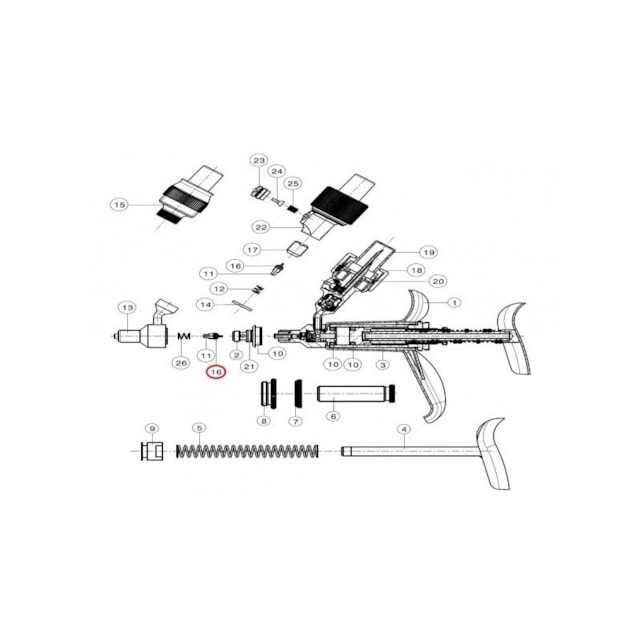 Náhradní díly pro FERRO-MATIC M91, O-kroužek č.16