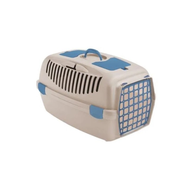 Přepravka pro psy a kočky Gulliver 2, 55x36x35cm, plastová dvířka, originál, travertinová