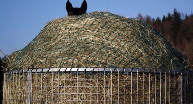 Síť na seno pro krmelec 2,8x2,8m oko 4 cm